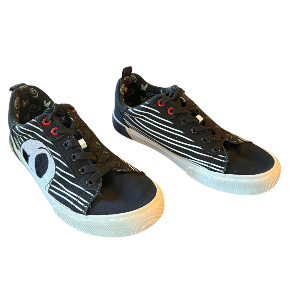 Disney Ground Up Black White Jack Skellington Sneakers Size 9 - Picture 2 of 8